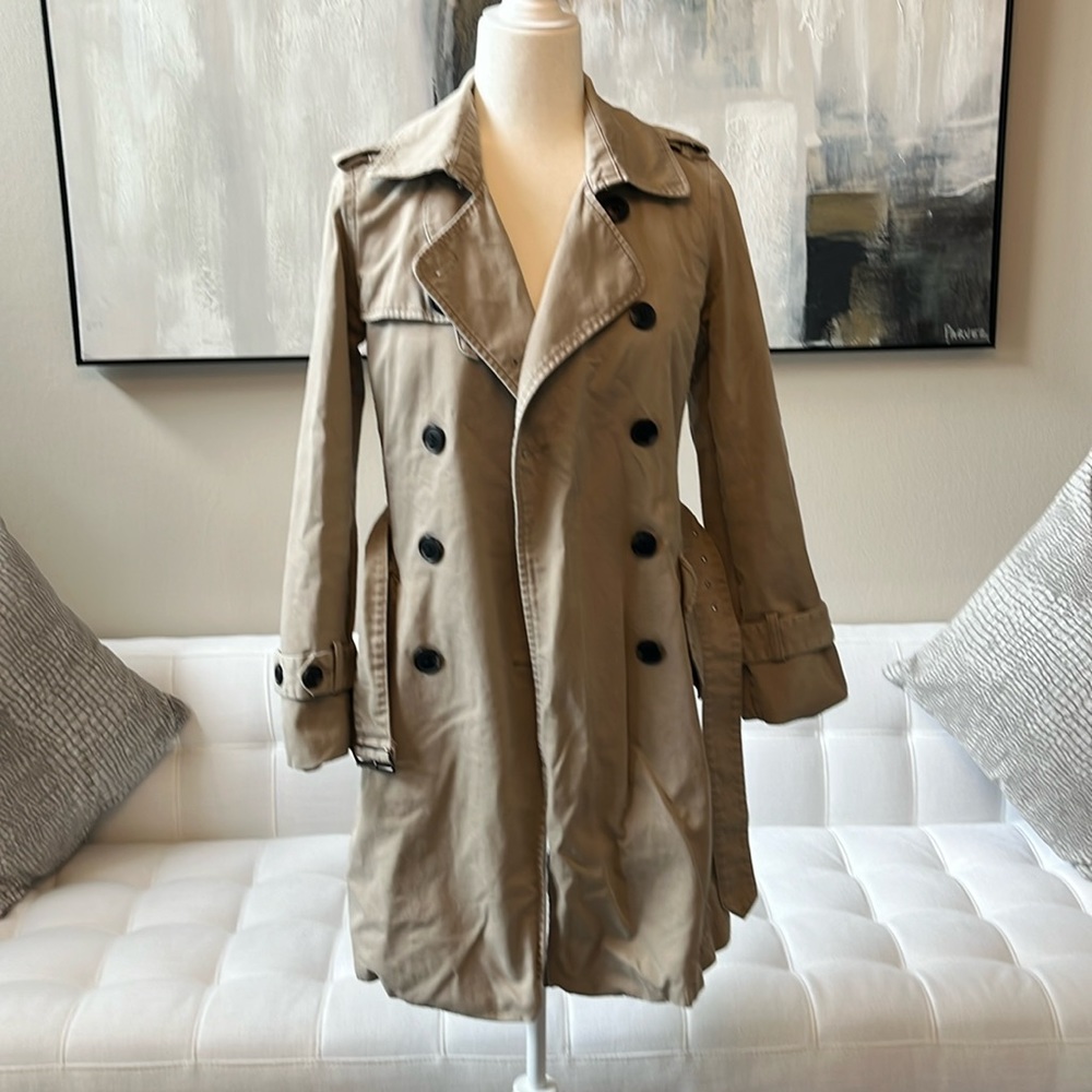 Monoprix  Cotton Trench Coat Medium in good condition.